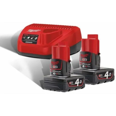 Säker betalning M12 NRG-402 Milwaukee Laddpaket